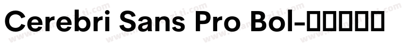Cerebri Sans Pro Bol字体转换